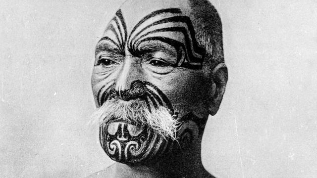 Portrait d'un chef maori néo-zélandais. [AFP - Roger-Viollet]