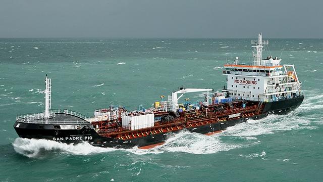 Le navire-citerne San Padre Pio fait partie de la "flotte suisse de haute mer". [ABC Maritime]