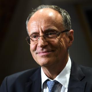 Damien Piller, président de la coopérative régionale Migros Neuchâtel Fribourg. [Keystone - Anthony Anex]