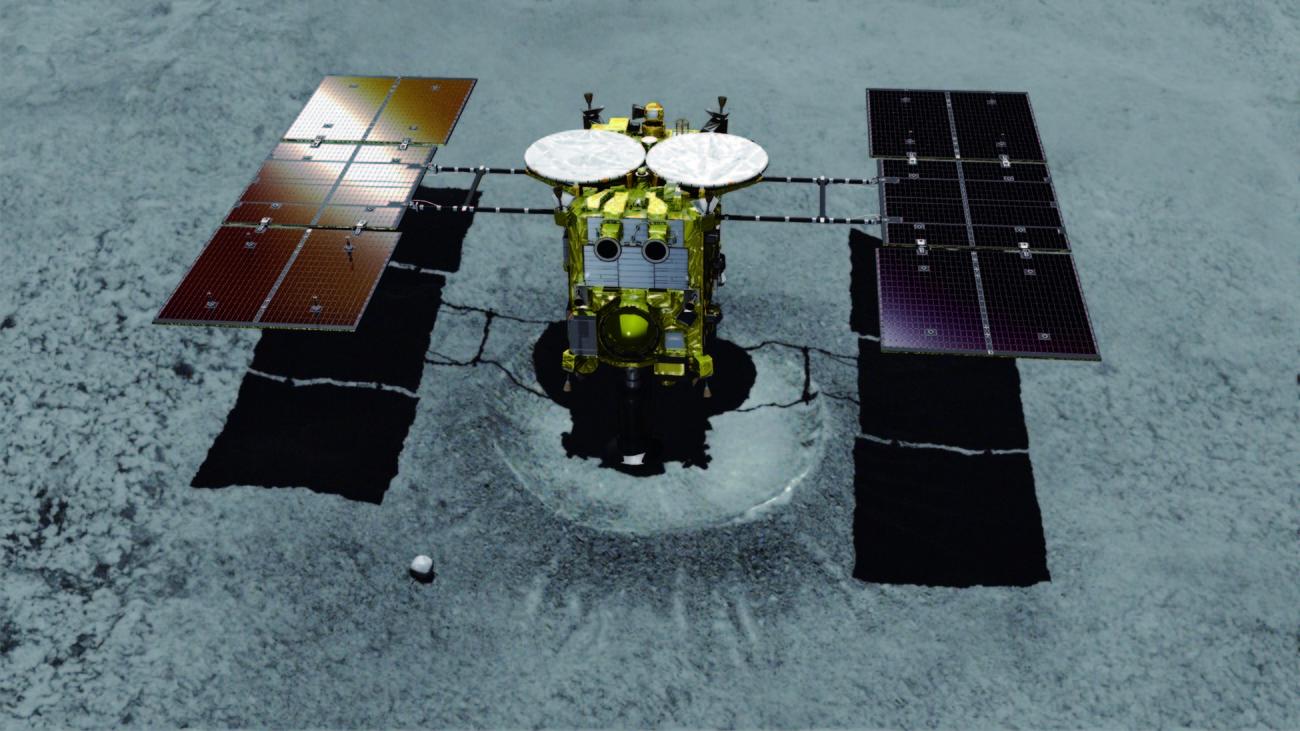 Le programme japonais "Hayabusa 2" a fait atterrir sur module sur l'astéroïde (162173) Ryugu. Il rapportera des échantillons sur terre entre décembre 2019 et décembre 2020. [EPA/JAXA - JAXA / HANDOUT]