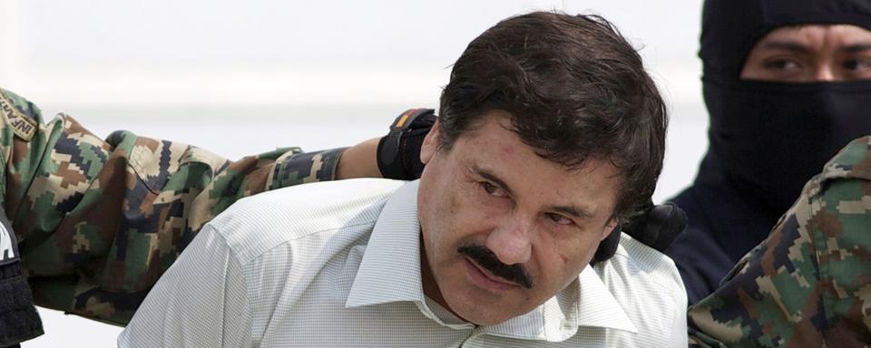 El Chapo, peu après son arrestation en février 2014. [AP Photo - Eduardo Verdugo]