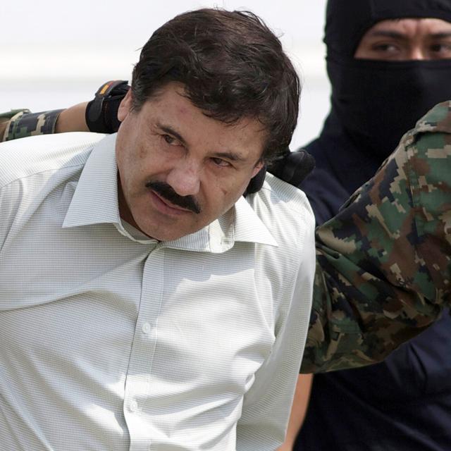 El Chapo, peu après son arrestation en février 2014. [AP Photo - Eduardo Verdugo]