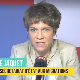 Emmanuelle Jaquet, porte-parole du Secrétariat d'Etat aux migrations. [RTS]