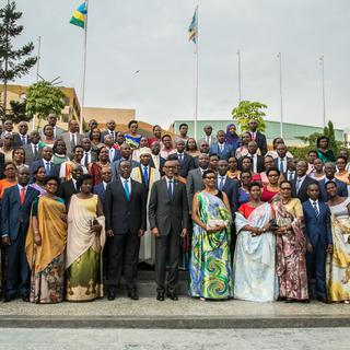 Le Parlement rwandais est constitué de plus de 60% de femmes. [AFP - Cyril Ndegeya]