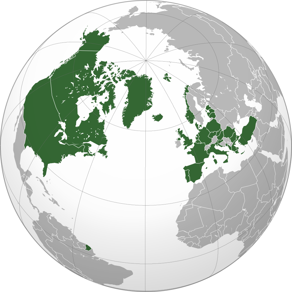 La carte des pays membres de l'OTAN, en 2019. [Wikipedia/Creative Commons]