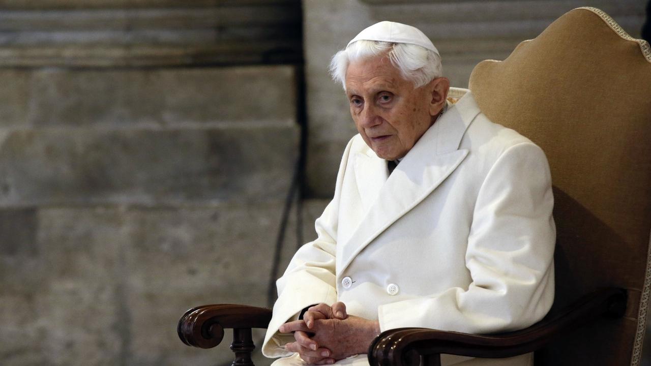 Le pape émérite Benoît XVI (ici en décembre 2015). [AP/Keystone - Gregorio Borgia]
