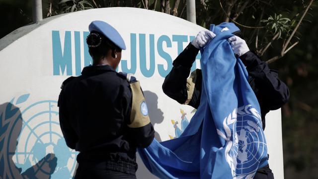 La mission de police Minujusth de l'ONU a pris fin mardi 15.10.2019 en Haïti. [Reuters - Andres Martinez Casares]