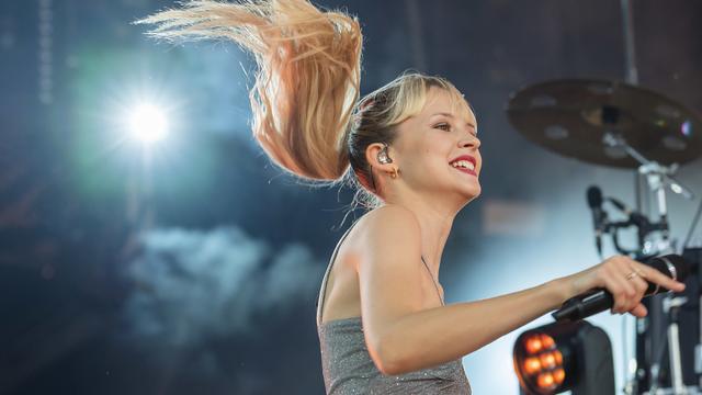 La chanteuse belge Angèle au Paléo, en 2019. [Keystone - Martial Trezzini]