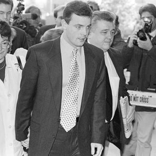 John Wayne Bobbitt, lors de son procès pour viol conjugal en 1993. [Keystone - Steve Helber/AP Photo]