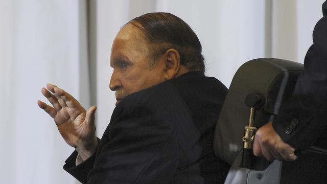 Le président Abdelaziz Bouteflika, le 28 avril 2014 à Alger. [Keystone - Sidali Djarboub]