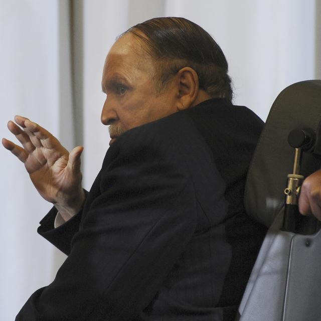 Le président Abdelaziz Bouteflika, le 28 avril 2014 à Alger. [Keystone - Sidali Djarboub]