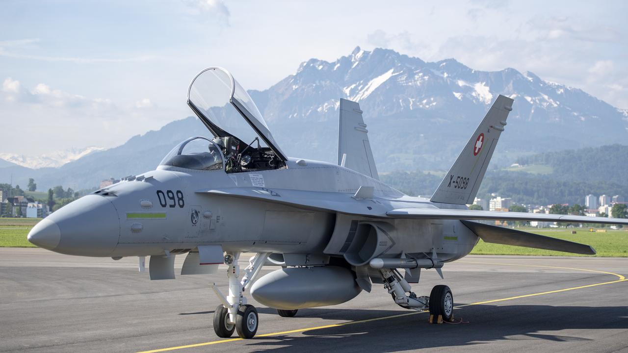 L'un des 30 F/A-18 de l'armée suisse à remplacer [Keystone - Urs Flueeler]