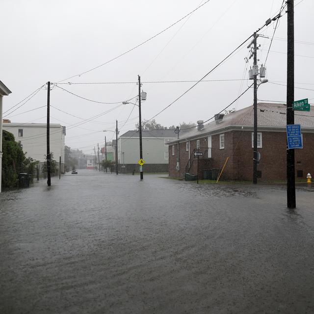 L'ouragan Dorian a déjà provoqué d'importantes inondations sur la côte Est des Etats-Unis. [Reuters - Randall Hill]