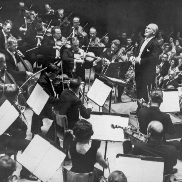 Un concert à Lucerne dirigé par Paul Klecki en 1966. [Keystone]