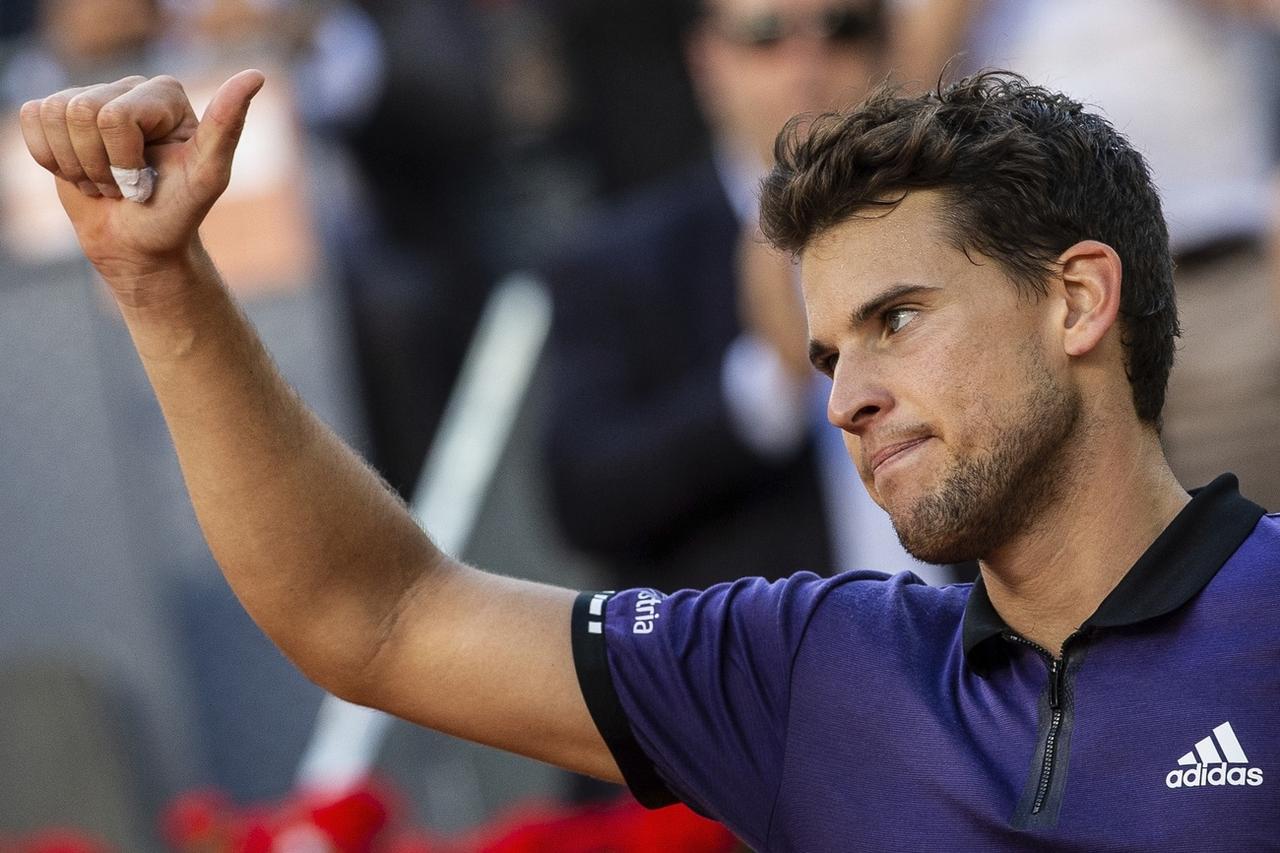 Thiem n'a pas craqué lors du tie-break. [KEYSTONE - Bernat Armangue]