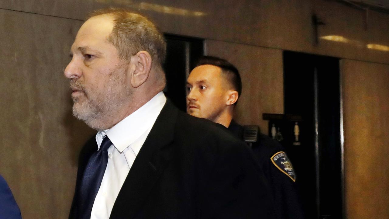 Harvey Weinstein lors de son arrivée pour une audience à huis clos à New York le 26 avril 2019. [Keystone - AP Photo/Richard Drew]