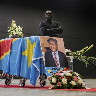La dépouille d'Etienne Tshisekedi a été rapatrié à Kinshasa le 30 mai 2019. [AP Photo/Keystone - Geert Vanden Wijngaert]
