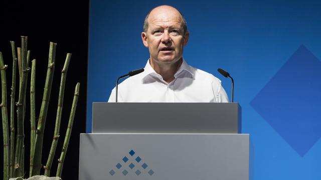 Valentin Vogt, président de l'Union patronale suisse. [Keystone - Jean-Christophe Bott]