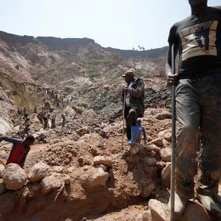 Une mine de Coltan près de la ville de Rubaya, dans l'est de la République Démocratique du Congo, en août 2019. [Reuters - Baz Ratner]