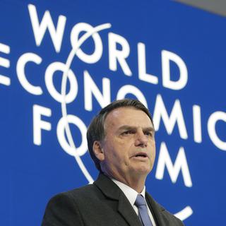 Jaïr Bolsonaro en quête de crédibilité à Davos [Kestone/AP photo - Markus Schreiber]