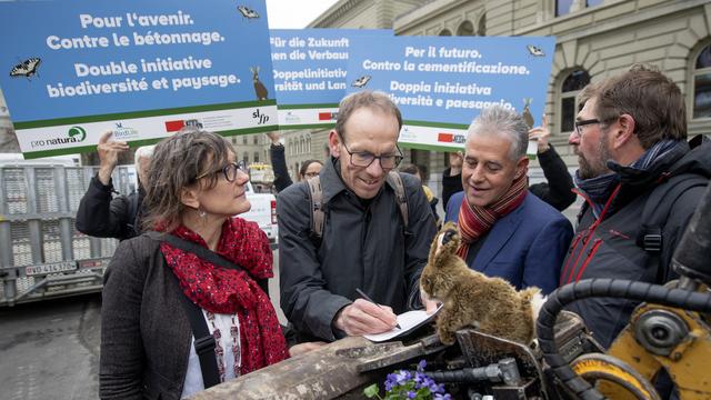 La nature se porte mal et le monde politique est indifférent, disent les initiants. [Keystone - Marcel Bieri]