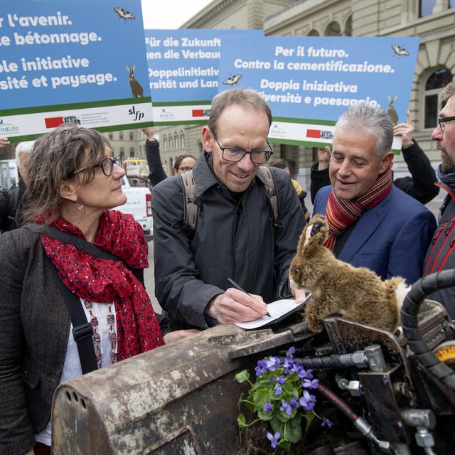 La nature se porte mal et le monde politique est indifférent, disent les initiants. [Keystone - Marcel Bieri]