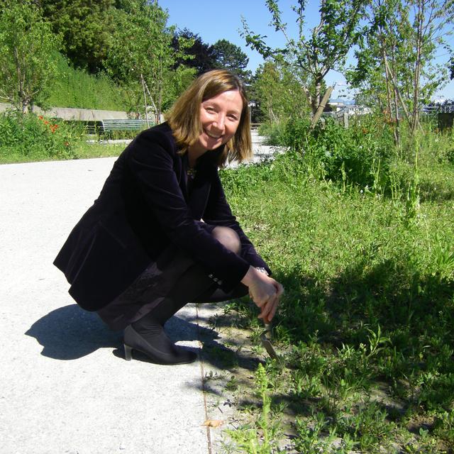 Natacha Litzistorf, municipale en charge du logement et de l’architecture pour la ville de Lausanne. [RTS - Isabelle Gendre]