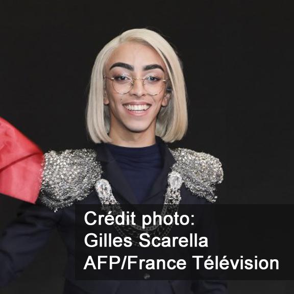 Si la photo est bonne - Bilal Hassani, idole queer des jeunes, représentera la France à l'Eurovision [AFP - Gilles Scarella/France Télévision]