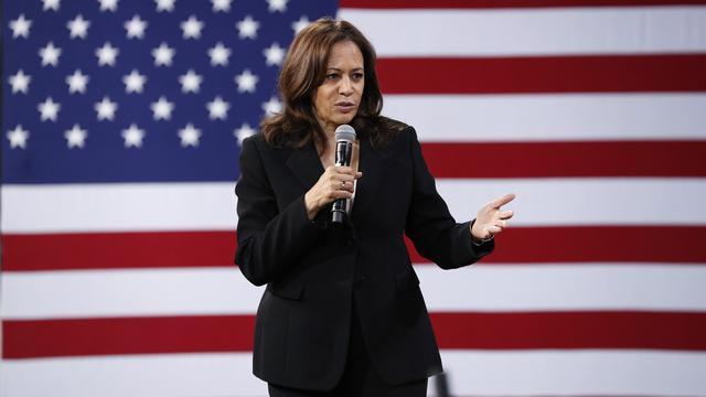 Kamala Harris, candidate à la primaire du parti démocrate pour la présidentielle américaine. [AP Photo/Keystone - John Locher]