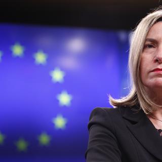 La haute représentante de l'UE pour la politique extérieure Federica Mogherini. [EPA/Keystone - Olivier Hoslet]