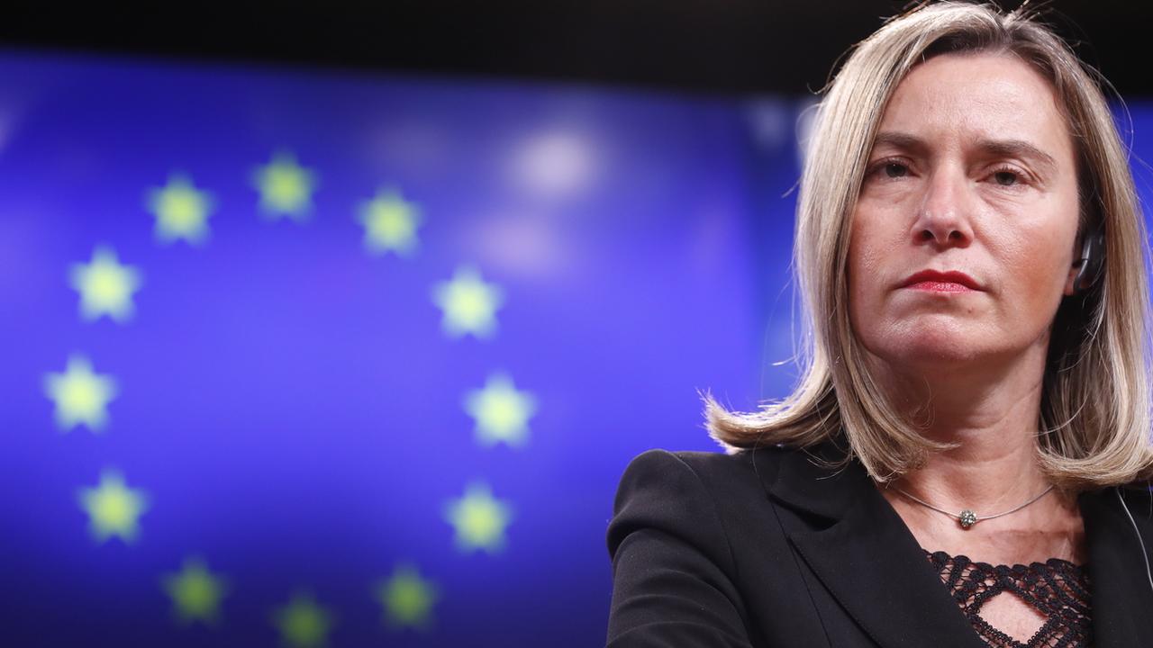 La haute représentante de l'UE pour la politique extérieure Federica Mogherini. [EPA/Keystone - Olivier Hoslet]