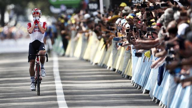 De Gendt a réussi un superbe tour de force pour s'imposer à St-Etienne. [Yoan Valat]