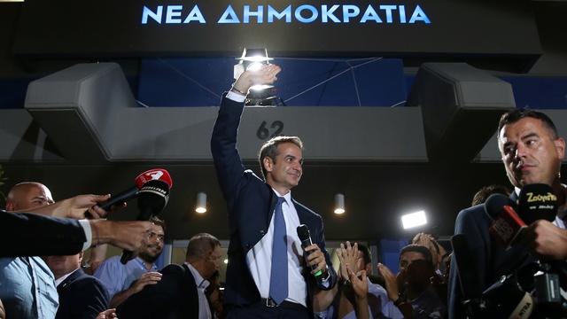 Les conservateurs grecs de Kyriakos Mitsotakis ont repris le pouvoir au parlement grec. [Reuters - Costas Baltas]