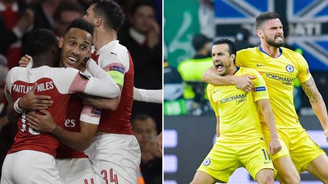 Arsenal et Chelsea pourraient se retrouver le 29 mai en finale à Bakou. [K.Wigglesworth/U.Anspach]