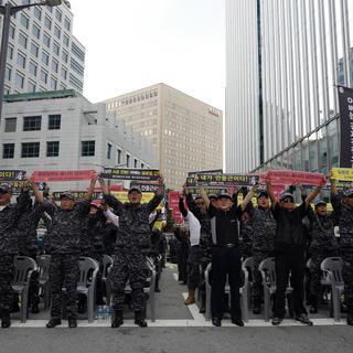 Les sanctions économiques japonaises en Corée suscitent une vague de colère. [EPA Keytone - Jeon Heon-Kyun]