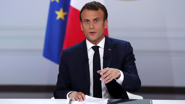 Emmanuel Macron annonce une série de réforme en réponse au grand débat. [EPA/Keystone - Ian Langsdon]