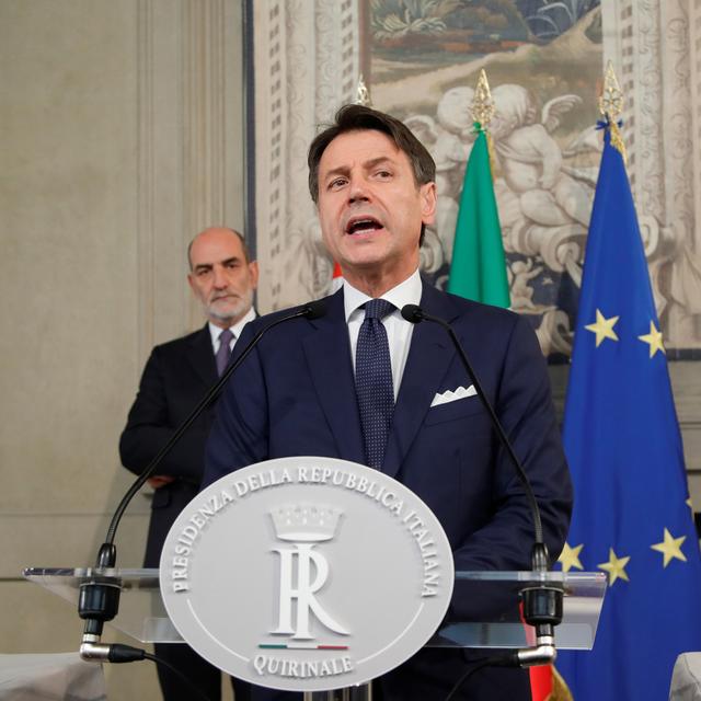 Le Premier ministre Giuseppe Conte annonce la composition de son nouveau gouvernement. [Reuters - Ciro de Luca]