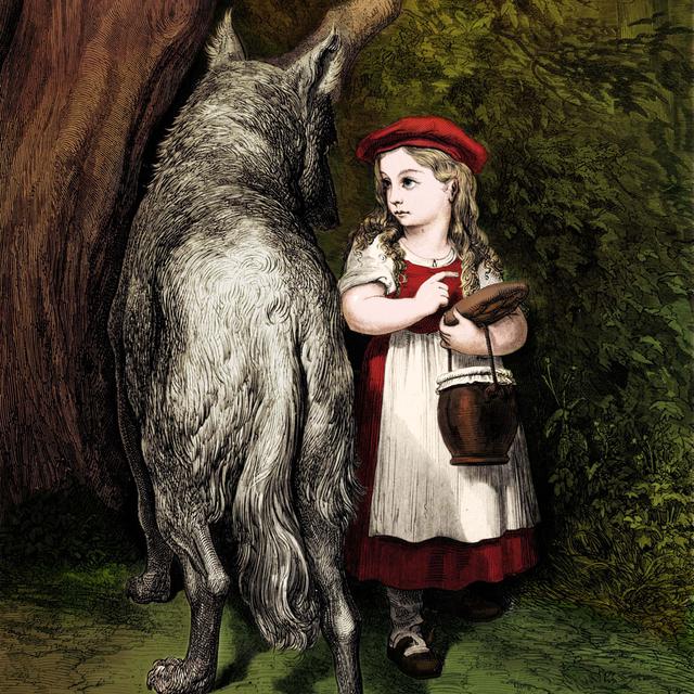Illustration de Gustave Doré du conte "Le Petit chaperon rouge" de Charles Perrault. [AFP - Roger-Viollet]
