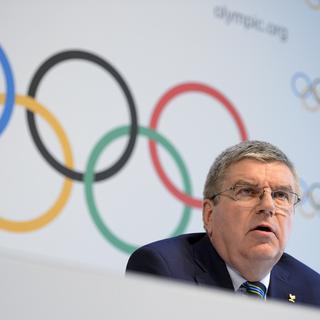 Le président du Comité international olympique Thomas Bach. [Fabrice Coffrini]