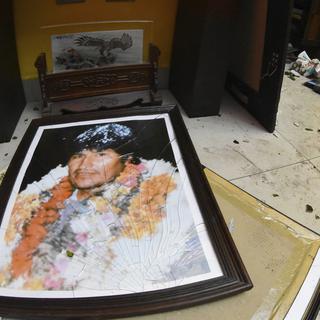 L'appartement privé d'Evo Morales saccagé par des manifestants après l'annonce de sa démission [AP Photo/Keystone - Inconnu]