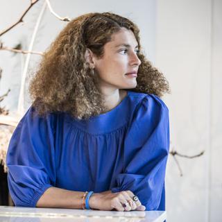 La réalisatrice Ginevra Elkann le 7 août 2019 à Locarno. [Locarno Film Festival - Marco Abram]