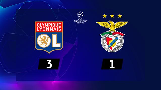 4e j. Gr.G, Lyon - Benfica Lisbonne (3-1): résumé de la rencontre