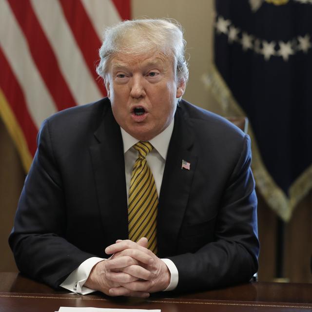 Donald Trump à la Maison Blanche, à Washington, ce 4 avril 2019.