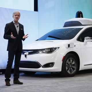 Waymo, une filiale de Google, teste des taxis autonomes. [AP Photo/Keystone - Paul Sancya]