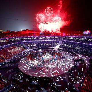 Cérémonie de fermeture des Jeux olympiques d'Hiver de Pyeongchang 2018. [REUTERS - Pawel Kopczynski]