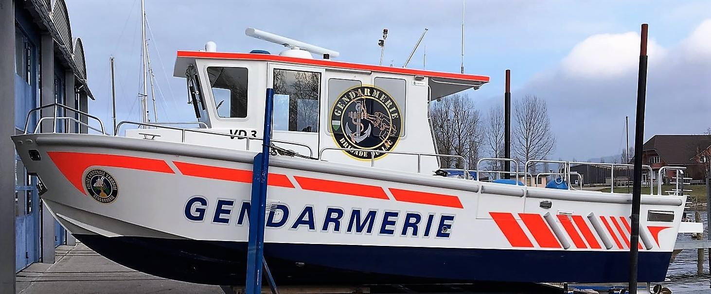 Le navire commandé au chantier naval Agromare par la police vaudoise. [Photo: Agromare]