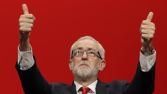 Jeremy Corbyn accepte la tenue d'élections anticipées. [Keystone - AP Photo/Kirsty Wigglesworth]