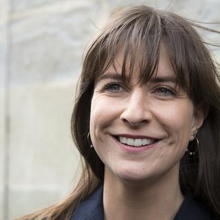 Rebecca Ruiz succède à Pierre-Yves Maillard au Conseil d'Etat vaudois. [Keystone - Laurent Gillieron]