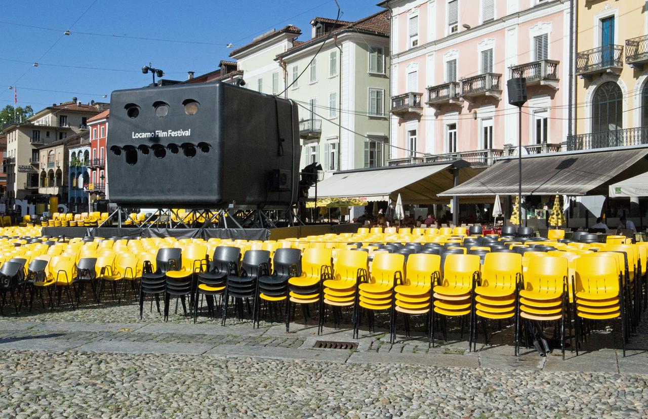 La cabine de projection de la Piazza Grande. [RTS - Melissa Härtel]