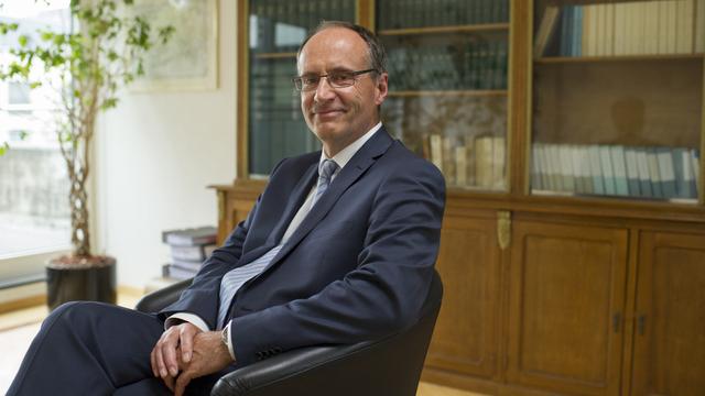 L'avocat et homme d'affaires fribourgeois, Damien Piller. [Keystone - Gian Ehrenzeller]